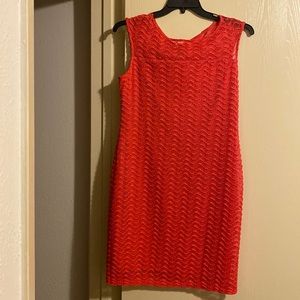 Coral color dress size 10